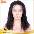Hot sale human hair brazilian virgin hair wholesale kinky curly half wig